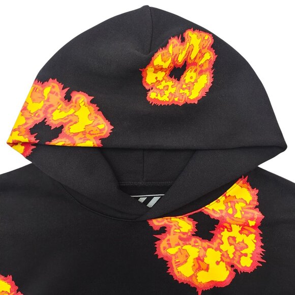 Denim Tears x Offset Wreath Hoodie Sweatshirt Black - Picture 3 of 4